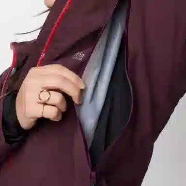 Columbia Hooded Jacket Red Brown