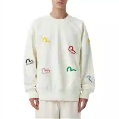 PALACE x EVISU FW21 Multi Pocket Crew Egret Logo