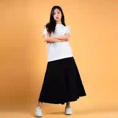Y-3 Black Midi Skirt