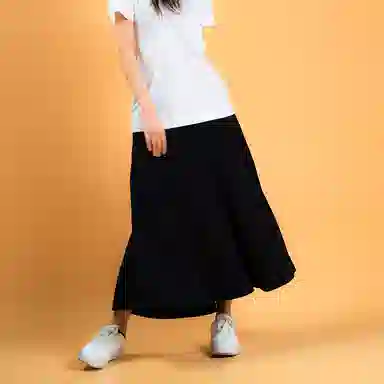Y-3 Black Midi Skirt