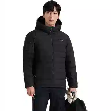 探路者 舒适透气保暖防风羽绒服 男款 黑色