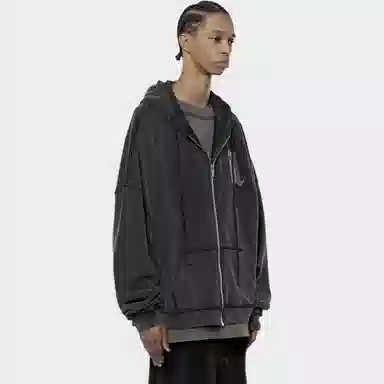 ARNODEFRANCE Punk Washed Black Sweatshirt