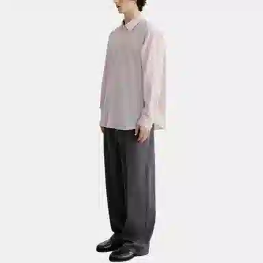 Dunst UNISEX INFORMAL SHIRT SOFT PINK STRIPE