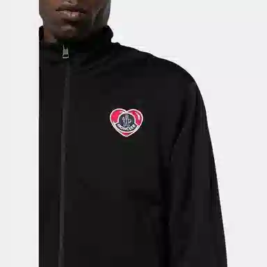Moncler Moncoeur Motif Zip-Up Sweatshirt