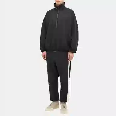 Fear of God Athletics x adidas Suede Fleece 1/2 Zip Black