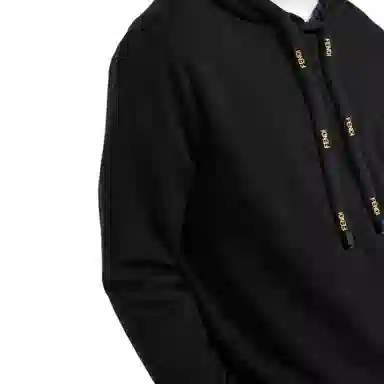 Fendi Pullover Hoodie Black