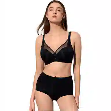 曼妮芬 舒适软钢圈包容轻薄大杯大胸显小文胸 女款