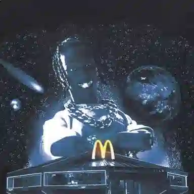 Travis Scott x McDonald Cactus Jack Crewneck Black