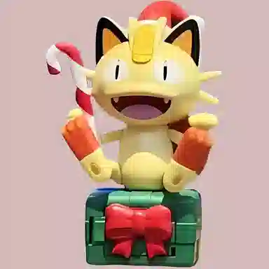 Pokemon x KFC Meowth Christmas Toy
