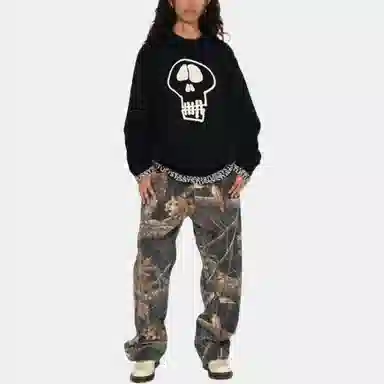 Stussy FW22 Skull Print Sweater