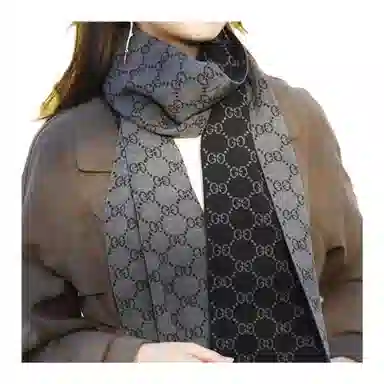 Gucci Wool Scarf Gray
