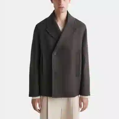 COS Double-Breasted Coat Short