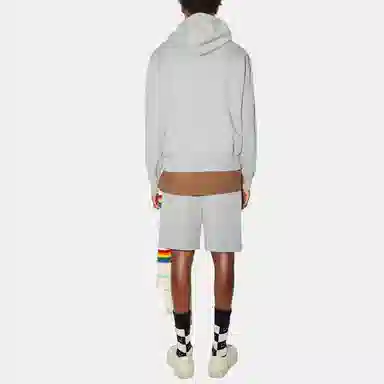 Acne Studios Face Patch Hoodie Gray