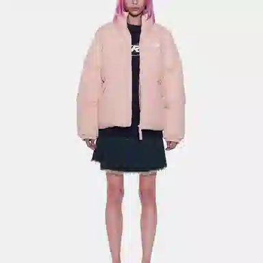 NERDY Classic Logo Down Jacket Pink