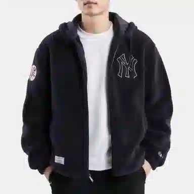 New Era x MLB Yankees Zip Hoodie Navy