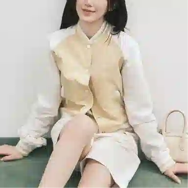 Covernat SS24 Raglan Button Cardigan Light Yellow