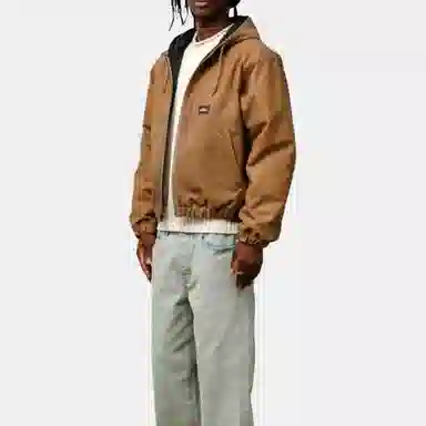 Stussy FW25 WAXED COTTON WORK JACKET logo