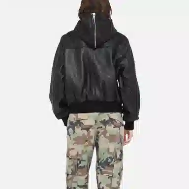 Stussy FW23 SS Link Leather Bomber Black