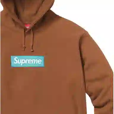 Supreme FW17 Box Logo Hooded Sweatshirt Brown