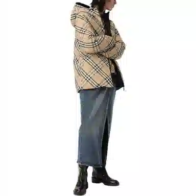 Burberry Check Reversible Hoodie Jacket