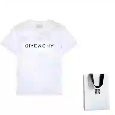 Givenchy SS23 Logo Print Distressed T-Shirt White