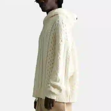 Fear of God Essentials Cable Knit Hoodie Cloud Dancer