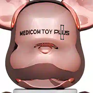 BE@RBRICK MEDICOM TOY PLUS Pink Gold Chrome Ver.