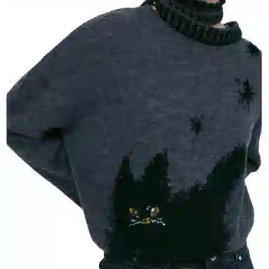 LOW CLASSIC x UOU CUTE FW25 DANDELION CAT KNIT