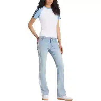 adidas originals ADILENIUM SS25 TEAMGEIST LR DENIM JOGGERS