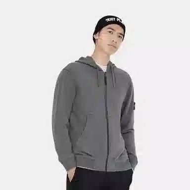 Stone Island SS23 Logo Hoodie Smoke Grey