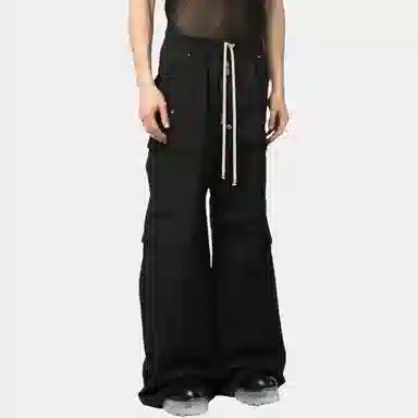Rick Owens RO SS23 Black Flared Pants