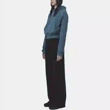 RestRecreation FW25 ZIG ZAG STITCH CROPPED HOOD