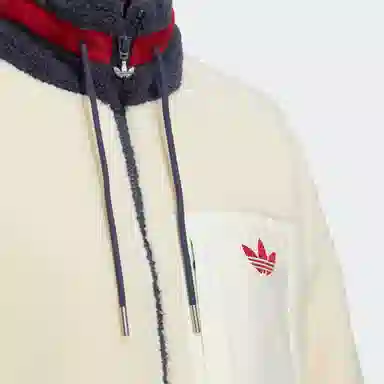 adidas originals FW22 Short Sherpa Jacket Logo