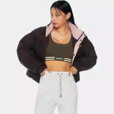 NERDY Down Jacket Brown