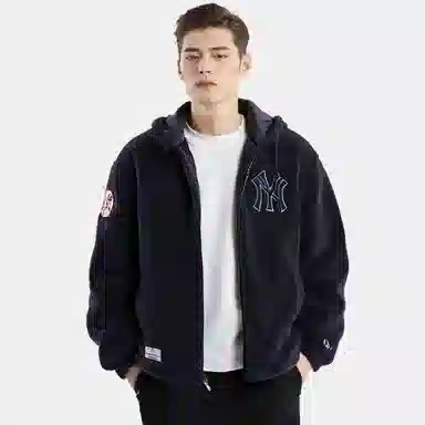 New Era x MLB Yankees Zip Hoodie Navy