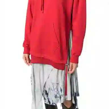 DIESEL FW22 Hoodie Dress Red