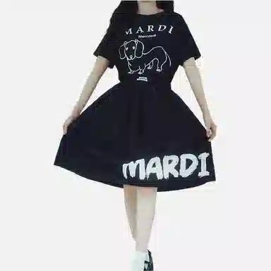 MARDI MERCREDI SS25 TSHIRT DDANJI CH.06_BLACK WHITE T
