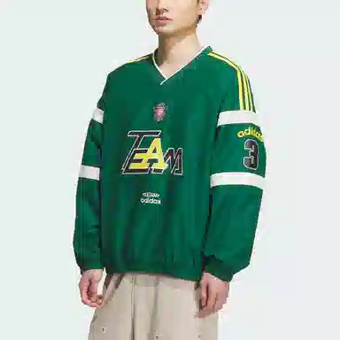 adidas originals FW25 TEAM WOVEN PULLOVER logo