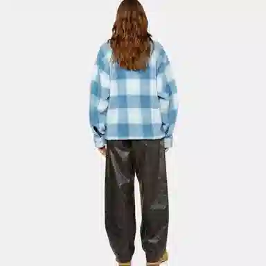 Stussy Zip Sherpa Shadow Plaid