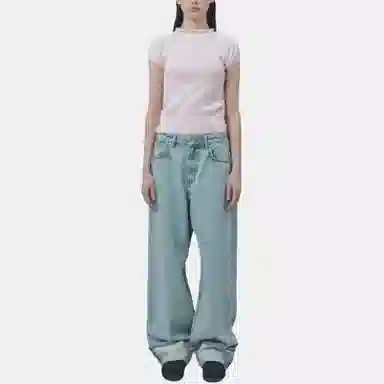 RestRecreation FW25 ROLL-UP WIDE JEANS