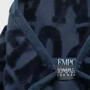 Emporio Armani FW23 Logo Zip Jacket Navy