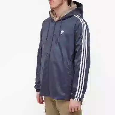 adidas Originals Logo Hoodie Jacket Blue