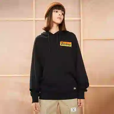 Dickies Letter Embroidered Hoodie Black