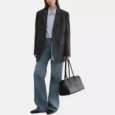 Dunst RELAXED FLARE JEANS CLASSIC BLUE