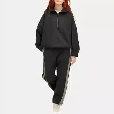 Fear of God Athletics x adidas Suede Fleece 1/2 Zip Black