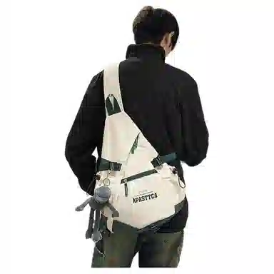 恒源祥 机能工装战术运动风骑行 尼龙 胸包 男女同款情侣款 多色