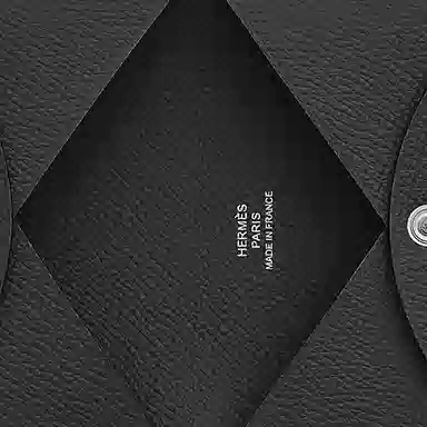 HERMES Calvi Epsom Noir