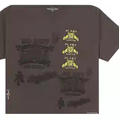 Travis Scott x Mitchell & Ness NC A&T University Logo Tee