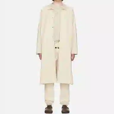 Fear of God Essentials Long Coat Eggshell