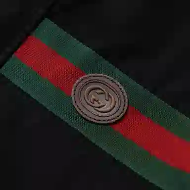Gucci Nylon Cotton Blend Jacket Black